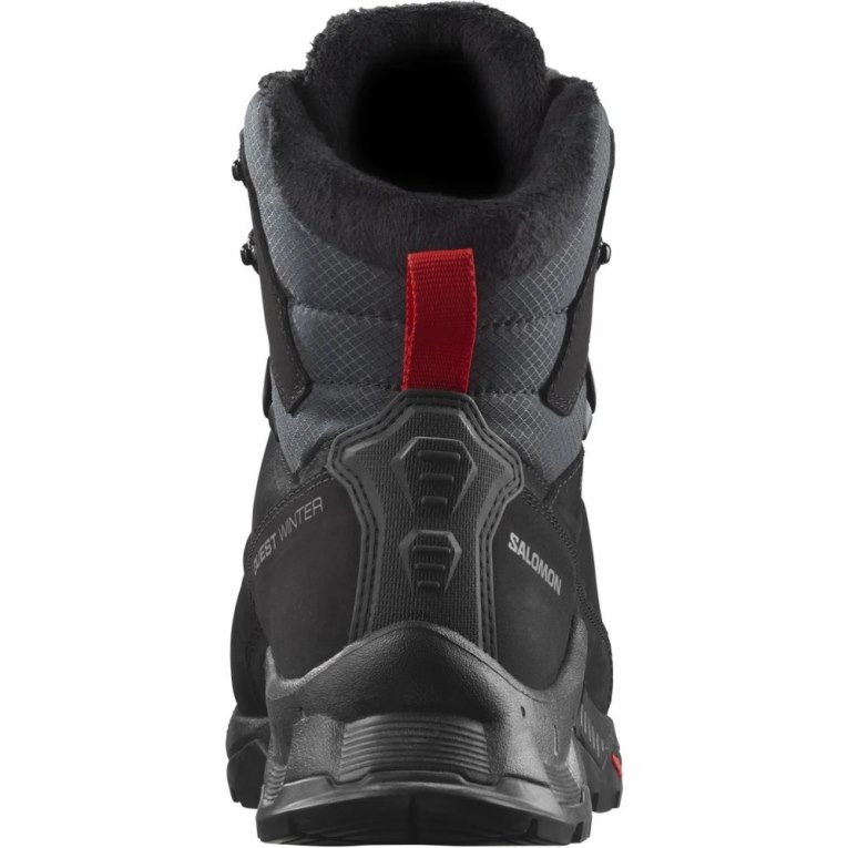 Black Salomon Quest Winter Thinsulate Climasalomon Waterproof Men's Winter Boots | IE WG1247